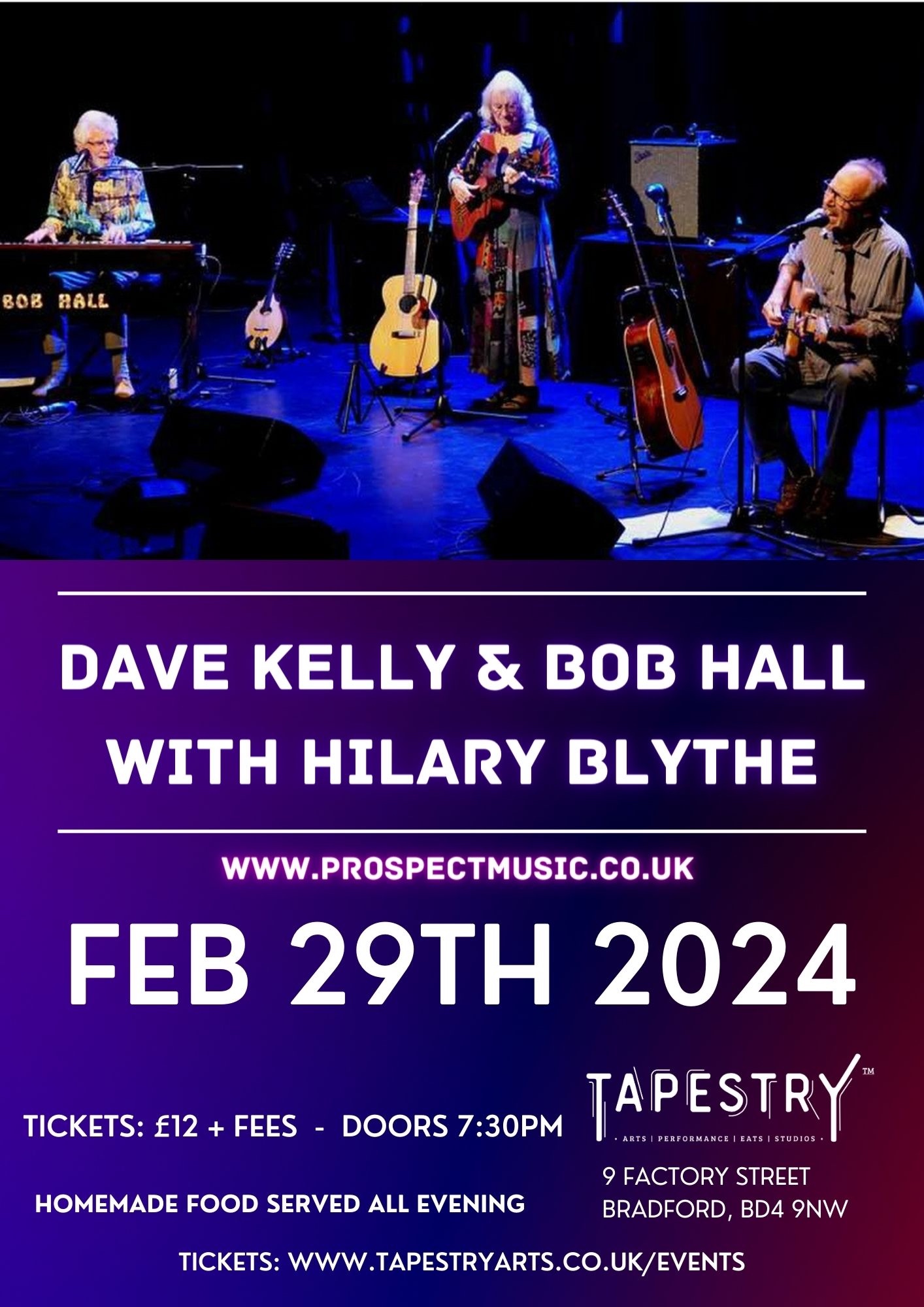 Dave Kelly & Bob Hall with Hilary Blythe