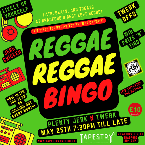 reggae bingo party night bradford leeds huddersfield bonkers bongo