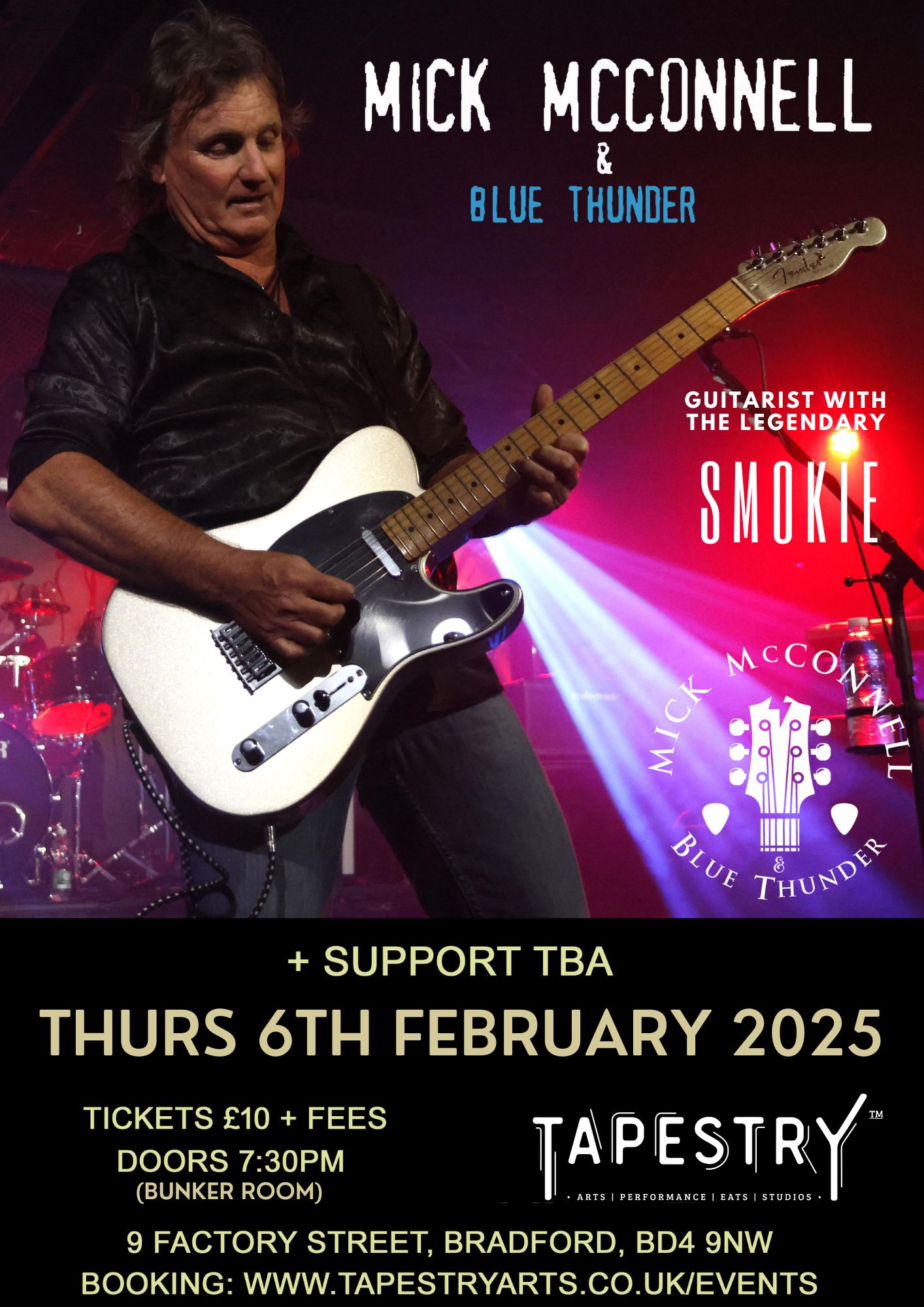 Bradford, Live Music, Smokie, Guitarist, Blues, Rock