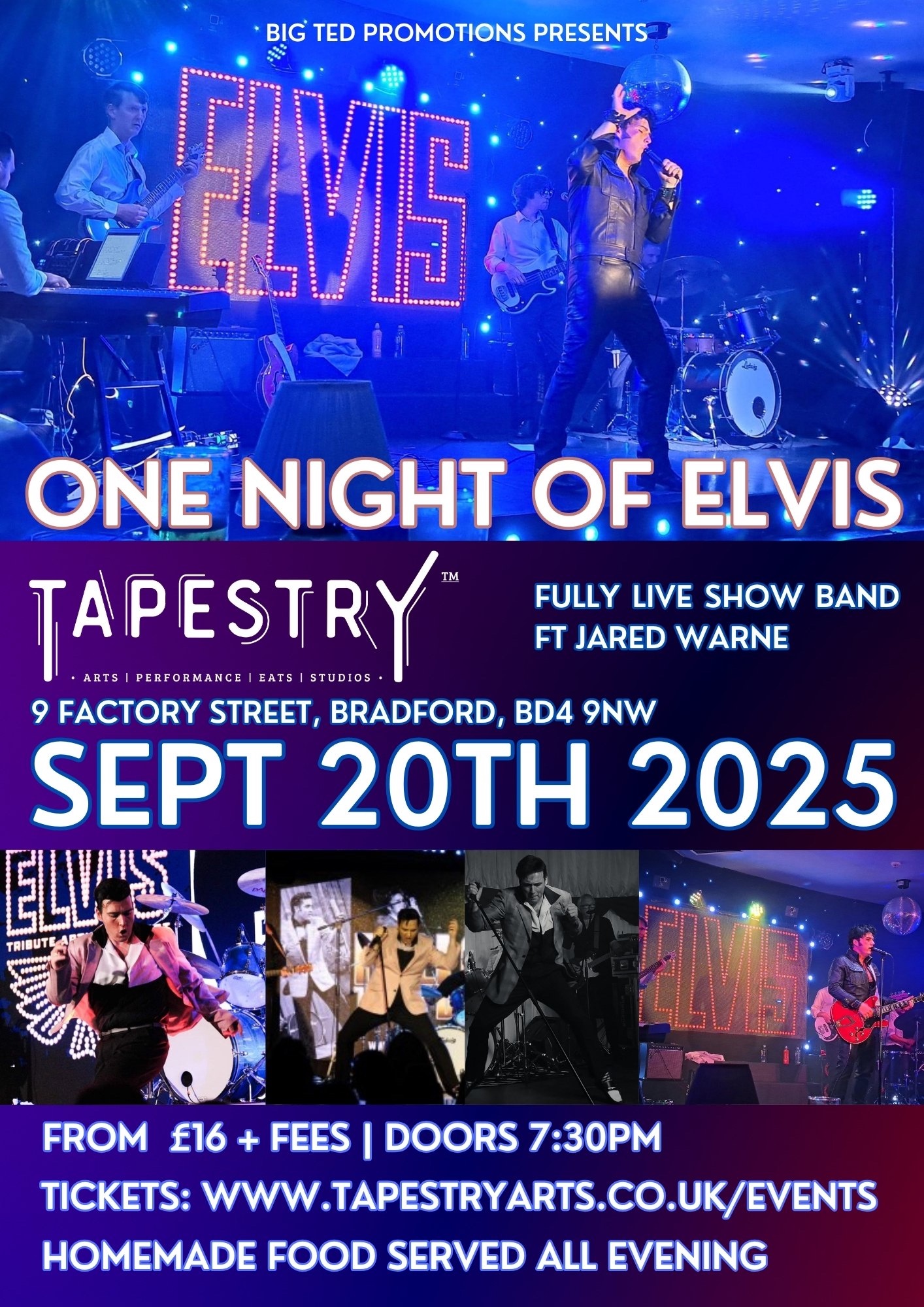 Bradford Live Yorkshire Elvis Tribute Show Band