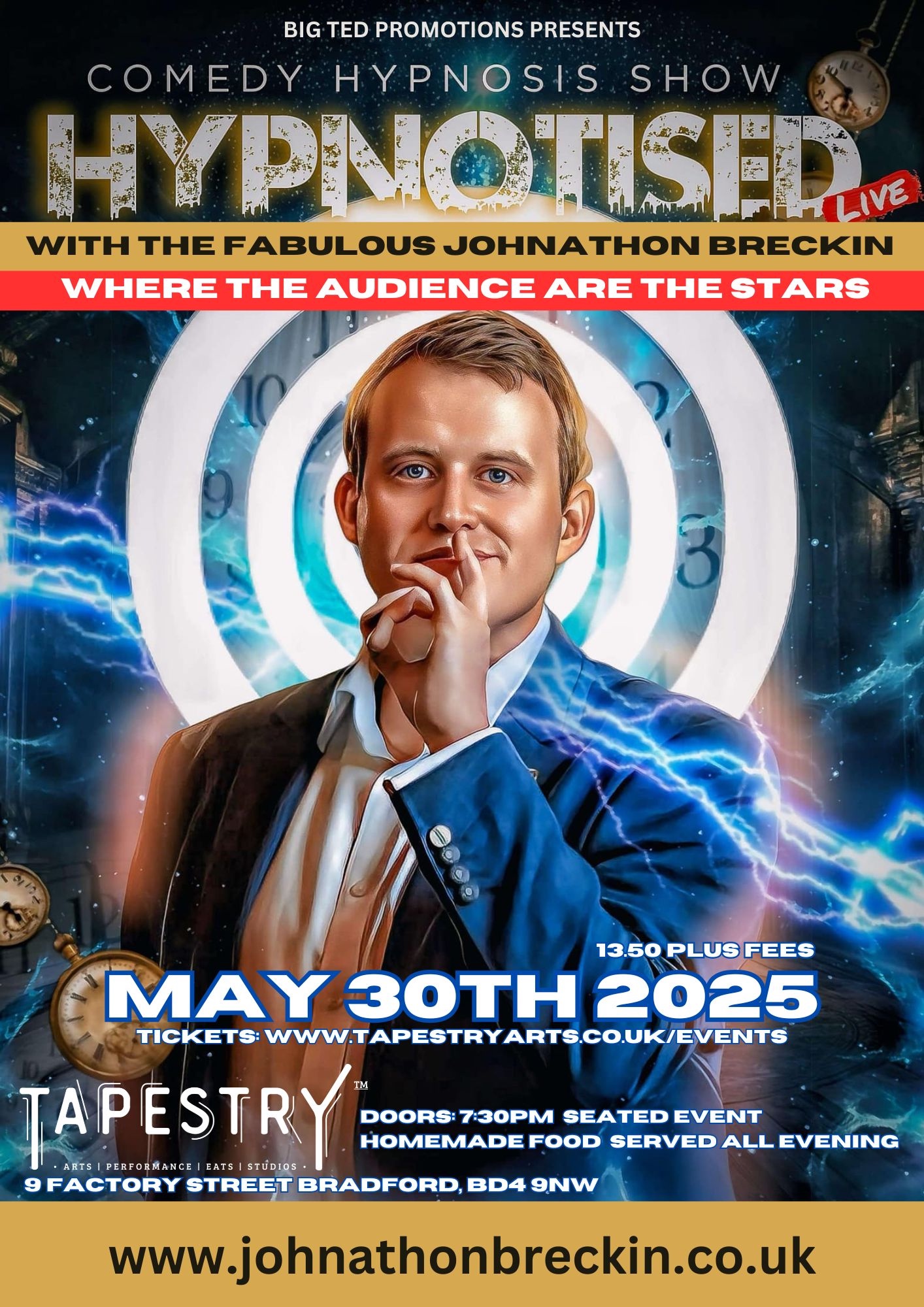 comedy hypnosis show bradford live