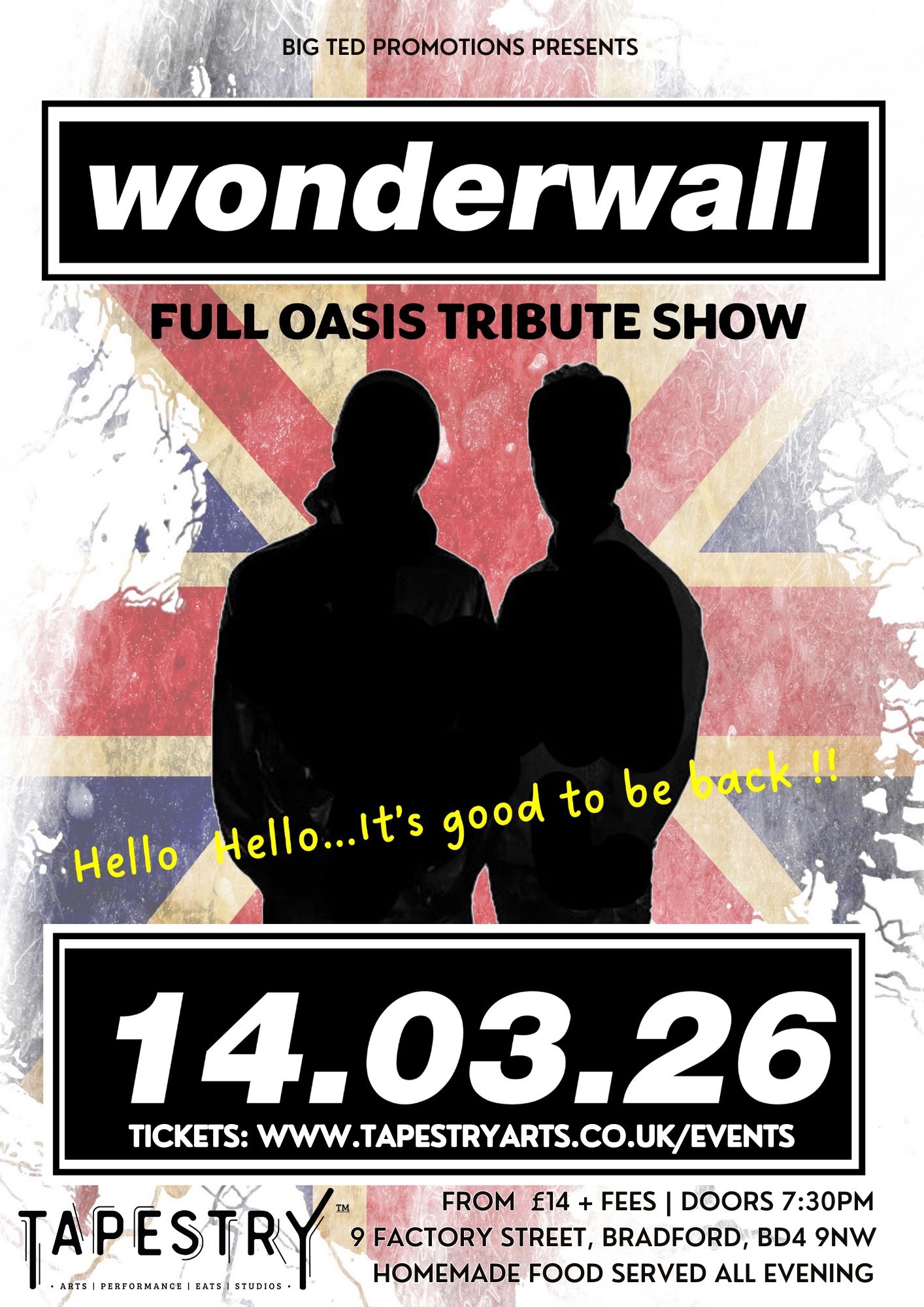 Live oasis tribute band Bradford Yorkshire Leeds huddersfield Halifax Wakefield experience