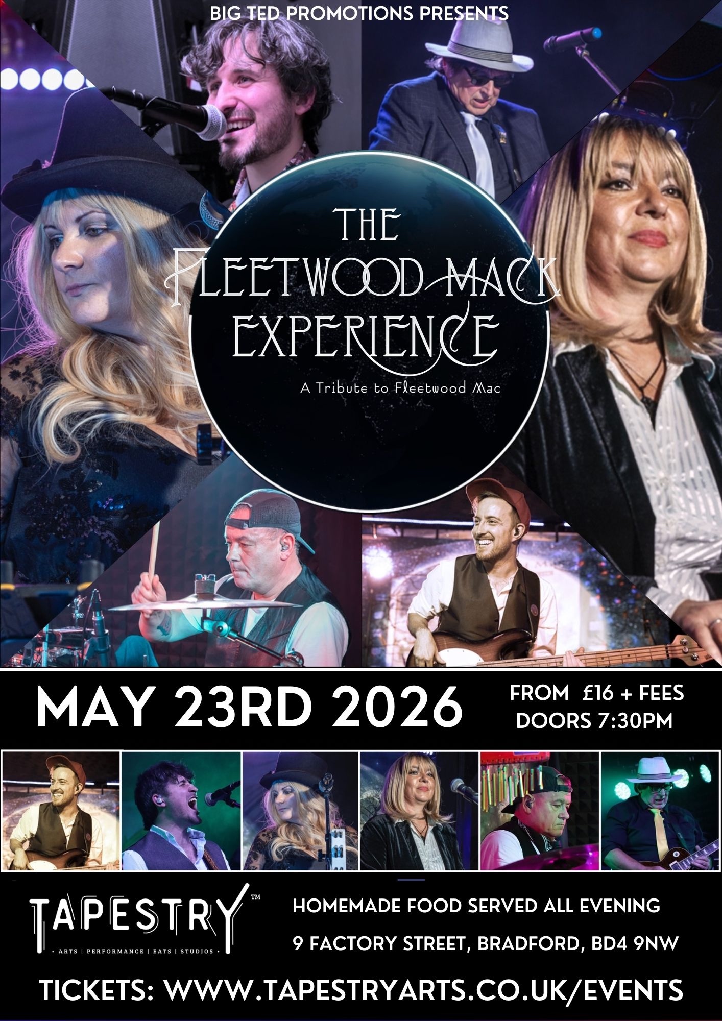 Bradford Live Tribute bands show gig Leeds huddersfield Brighouse civic hall smile bar Halifax