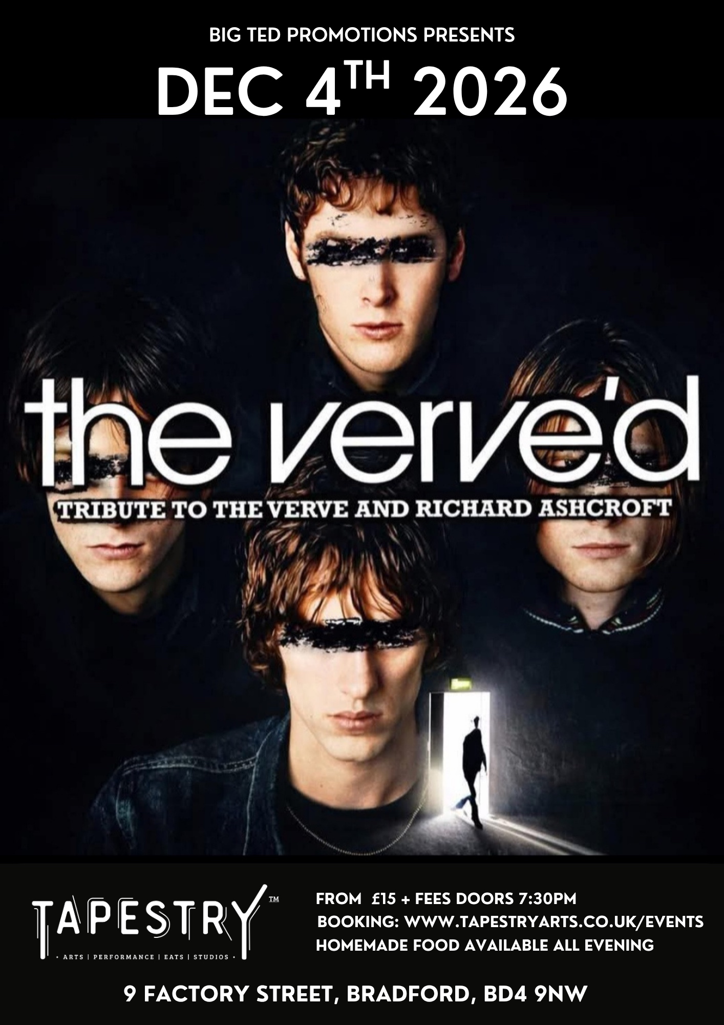 bradford live the verve tribute band Richard Ashcroft Hall Leeds huddersfield Halifax brighouse civic