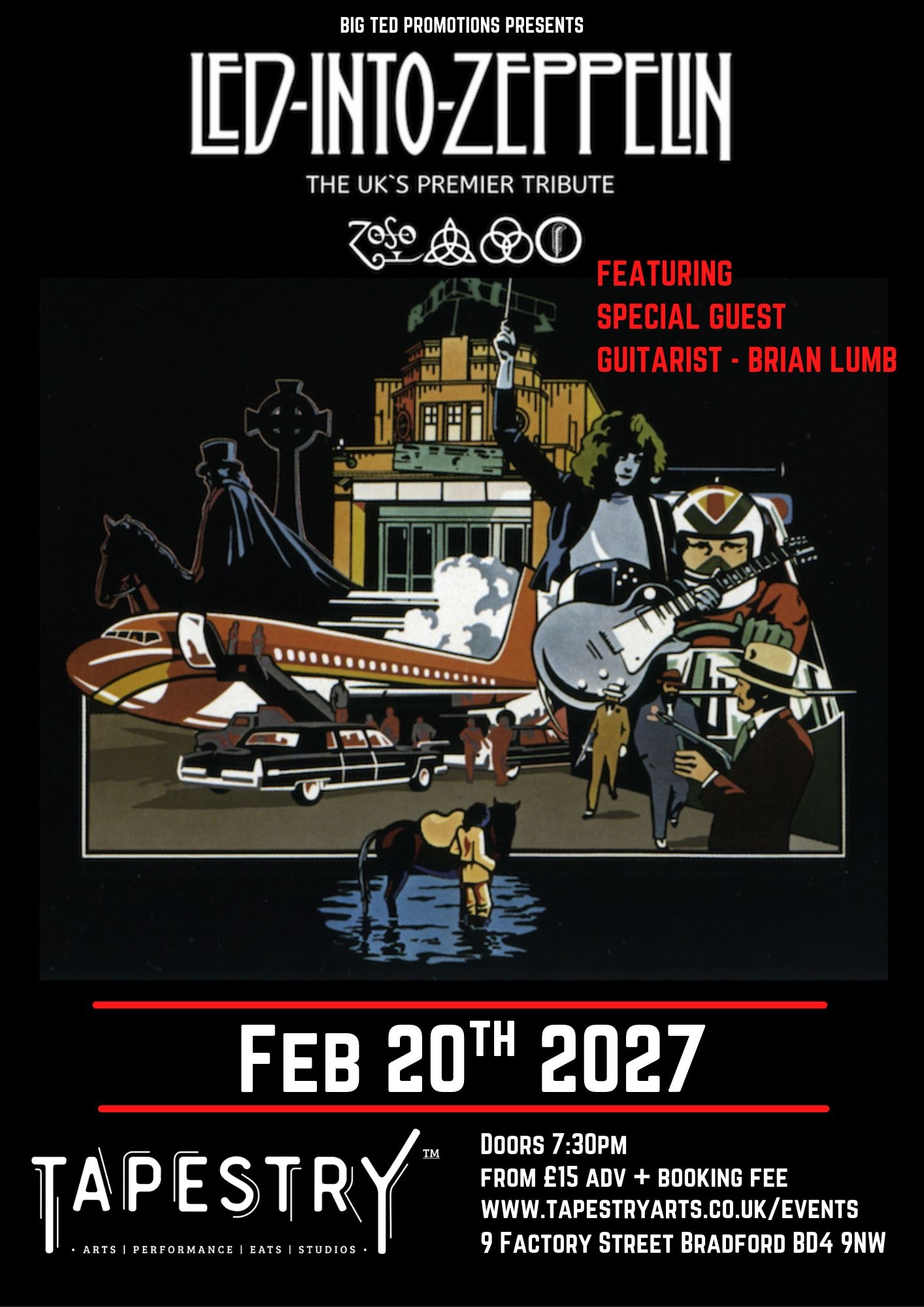 Bradford Live Tribute Band Led Zeppelin show rock band music
