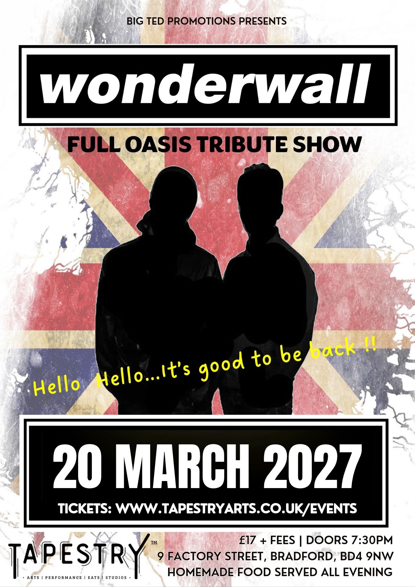 Live oasis tribute band Bradford Yorkshire Leeds huddersfield Halifax Leeds, Brighouse Wakefield experience hall